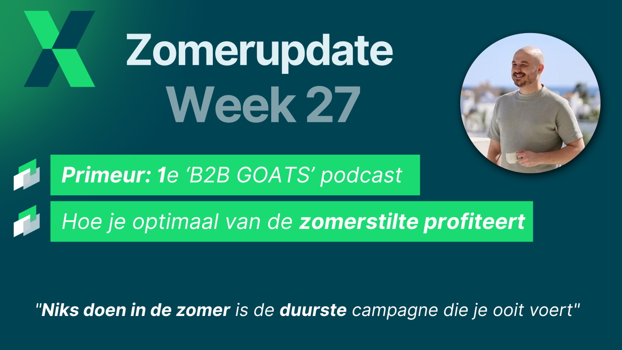 Wie in juli zaait, tekent in oktober.